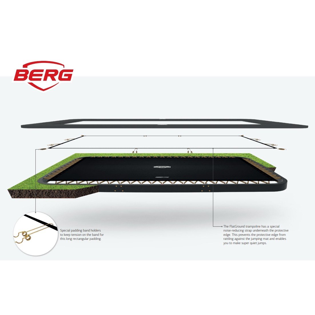 BERG Flatground Ultim Champion 410 GREY + Safety Net DLX XL