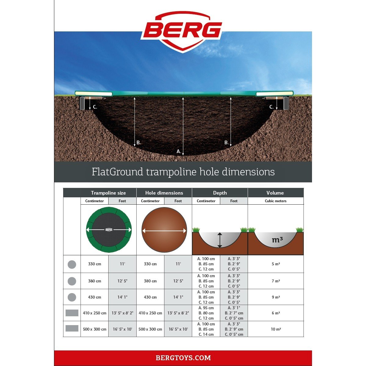 PROFI BERG FlatGround Elite GREY 380 cm