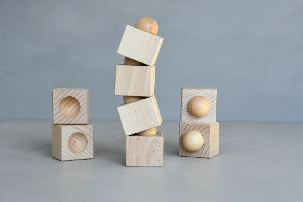 Dřevěná Balanční věž 8 ks