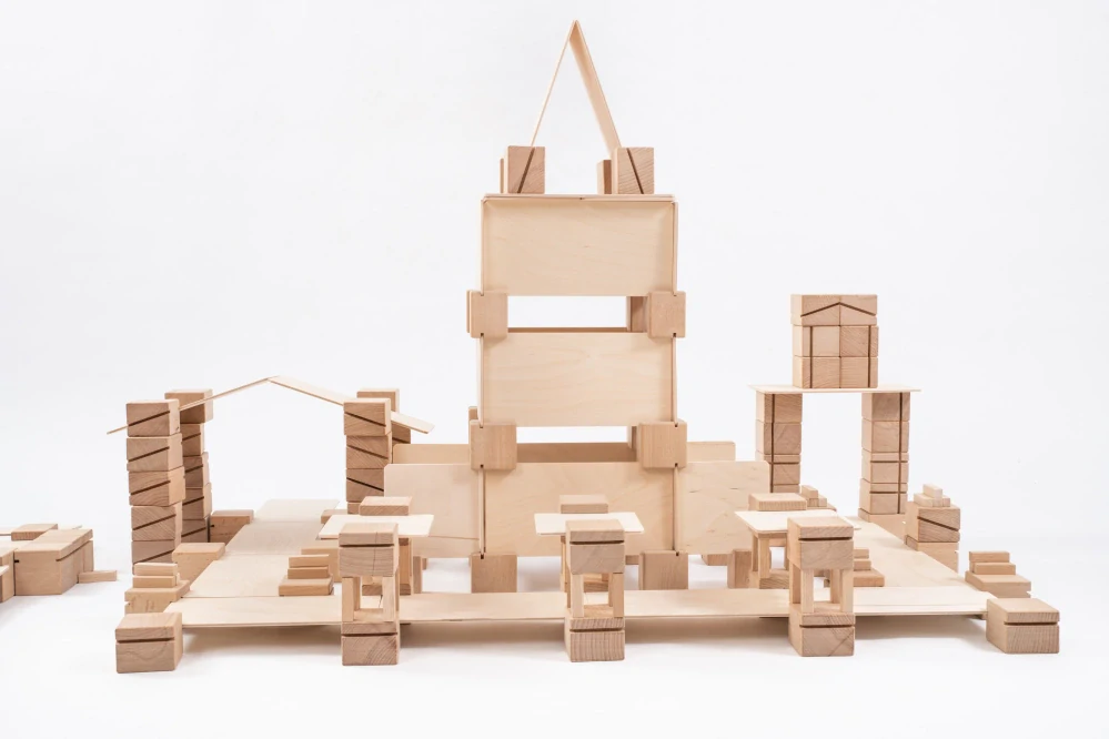 Dřevěná stavebnice SMART 92 ks