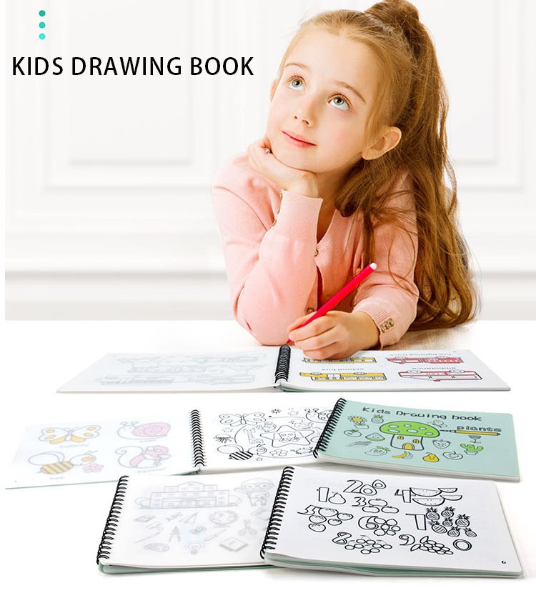 Stíratelná silikonová kniha omalovánek ZVÍŘÁTKA + fixy a hadřík ZDARMA