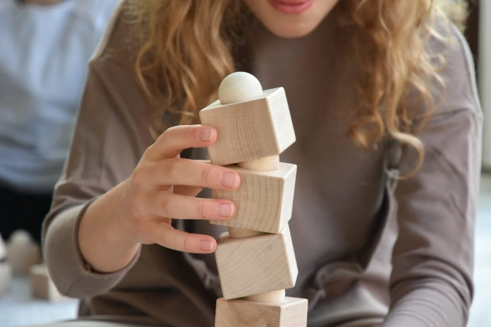 Dřevěná Balanční věž 16 ks