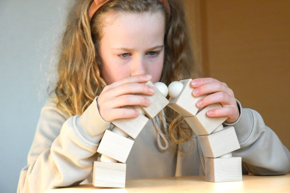 Dřevěná Balanční věž 8 ks