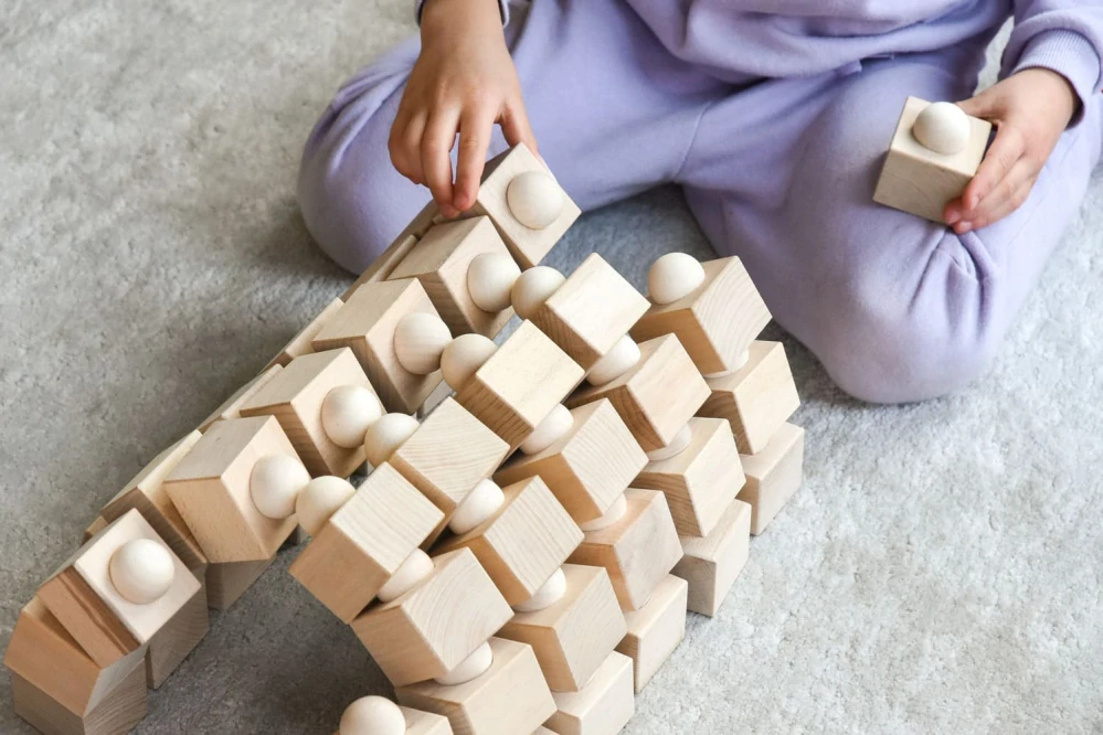 Dřevěná Balanční věž 32 ks