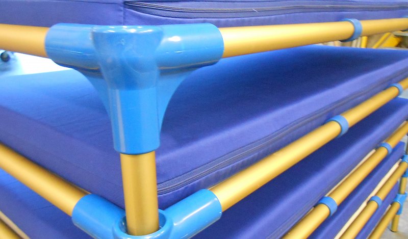 Hliníkové lehátko vyšší 57x127x25,5 cm