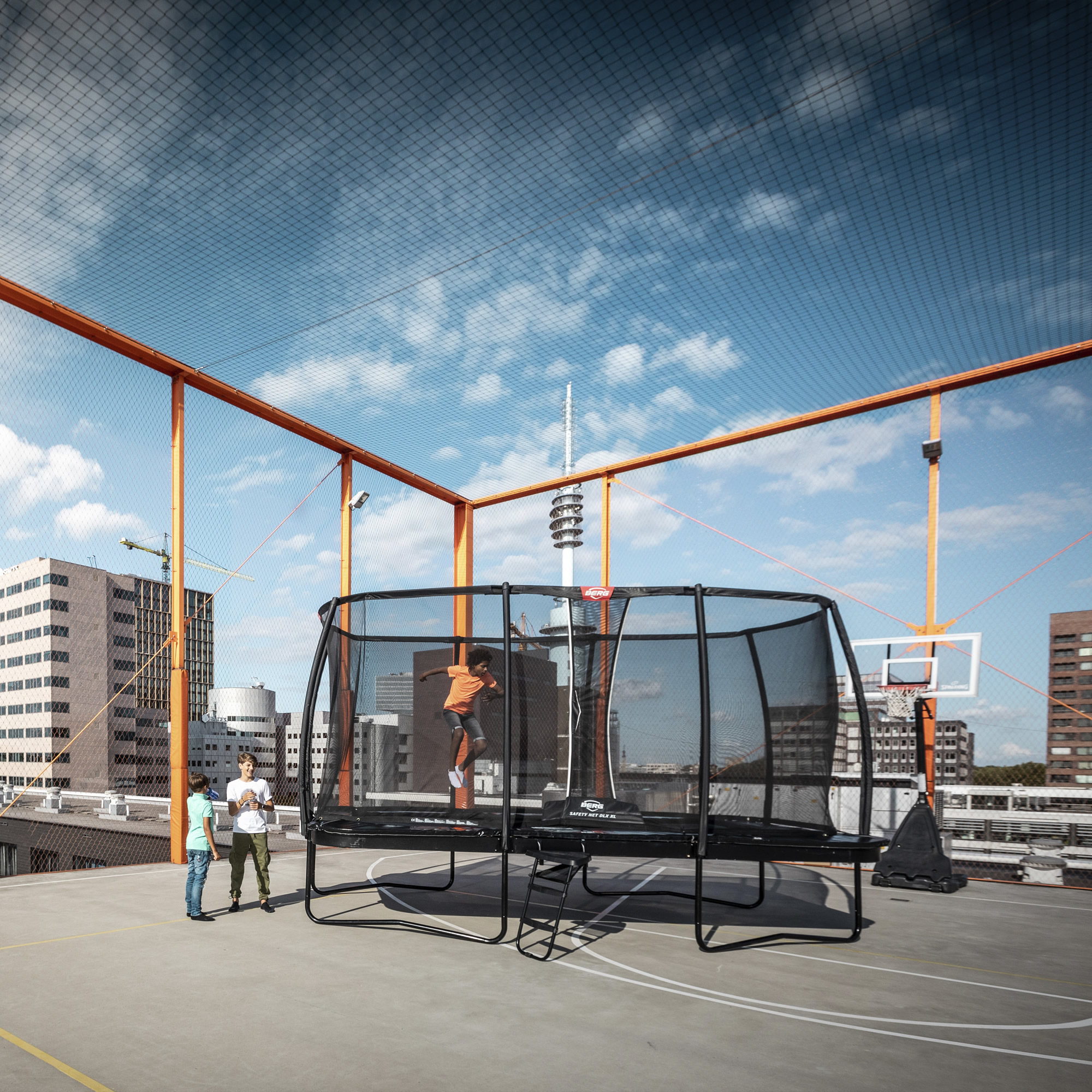 PROFI BERG Ultim Elite Regular GREY 500x300 cm + Safety Net DLX XL