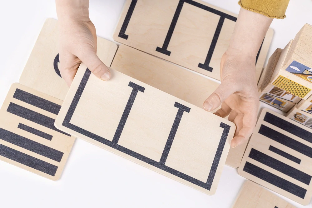 Dřevěná stavebnice CITY 20 ks