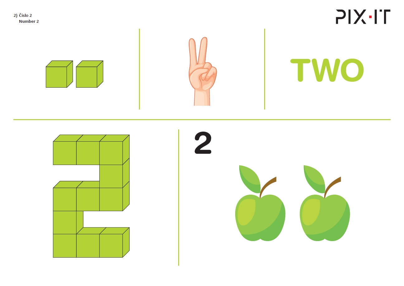 PIX-IT 3D kostky Green