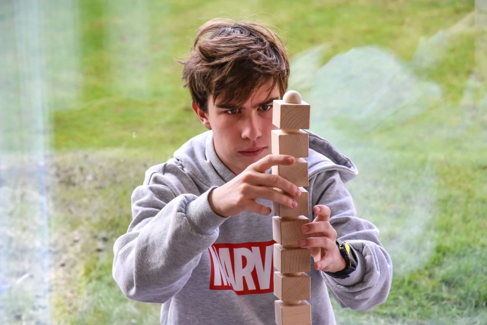 Dřevěná Balanční věž 16 ks