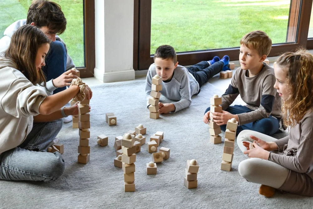 Dřevěná Balanční věž 32 ks