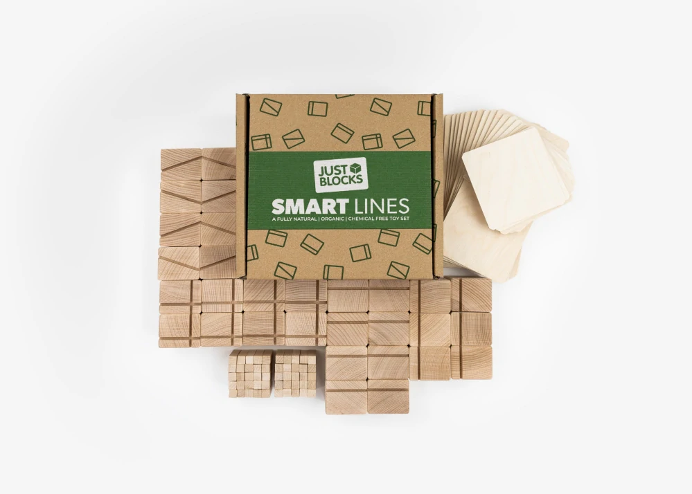 Dřevěná stavebnice SMART 92 ks