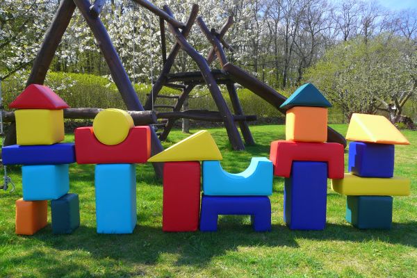 Molitanová stavebnice 21 ks (20 cm) BAVLNA + DÁREK