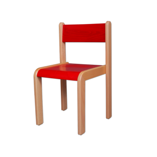 Dětská židlička - červená
