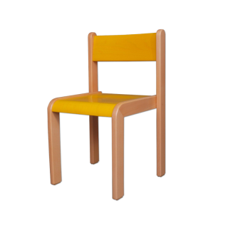 Dětská židlička - žlutá
