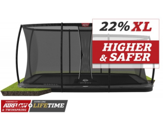 PROFI BERG FlatGround Ultim Elite GREY 500x300 cm + Safety Net DLX XL