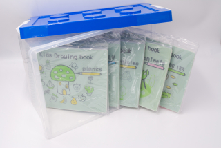 BOX 5x kniha omalovánek + fixy a hadřík ZDARMA