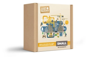 Dřevěná stavebnice CITY 68 ks