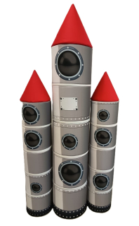 Molitanová stavebnice RAKETA 18 ks