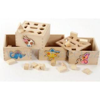 Didaktická vkládací krabička s tvary