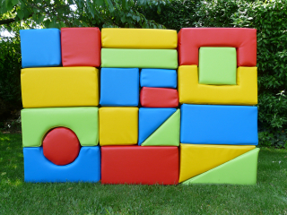 Molitanová stavebnice 21 ks (20 cm) KOŽENKA + DÁREK